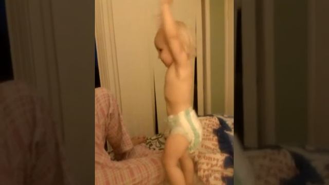 Crazy song baby dancing to it.