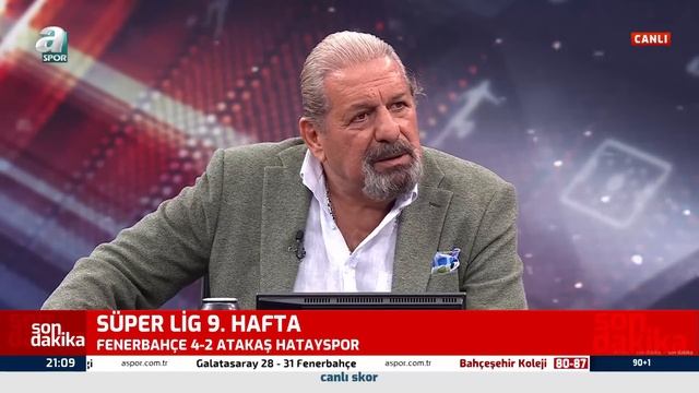 Fenerbahçe 4-2 Hatayspor Erman Toroğlu Maç Sonu Yorumu / A Spor / 90+1 / 22.10.2023