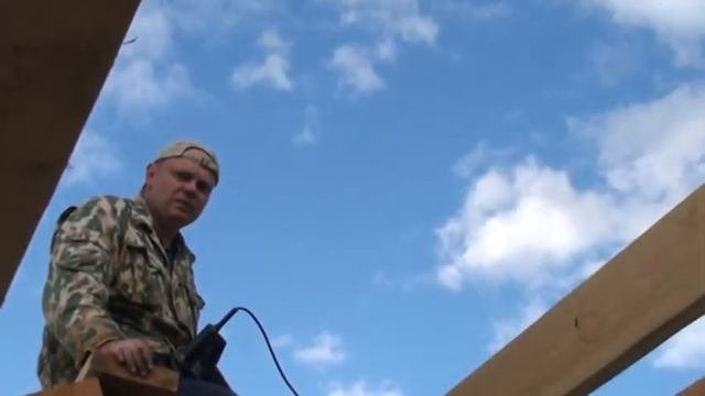 Часть 3. Строительство мансардной крыши. Устройство затяжки крыши.