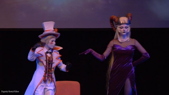 Cosplay defile Fandom-Крякнутые-Hazbin Hotel-Люцифер Морнингстар, Лилит Морнингстар-Москва