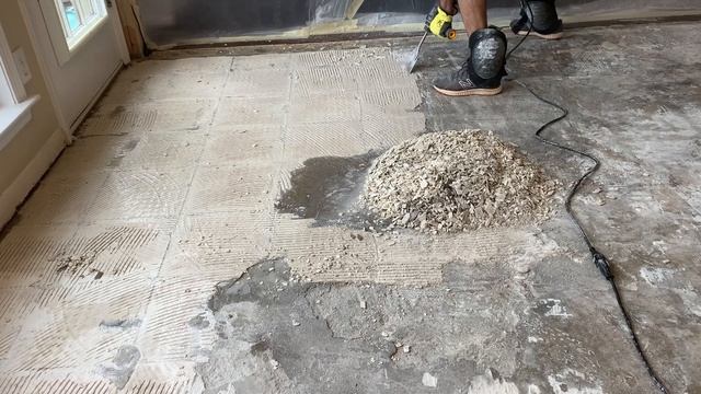 How to Remove Thinset From Concrete Floor