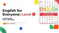 English for Everyone - Level 1 Beginner - Course Book / 16 More negatives/