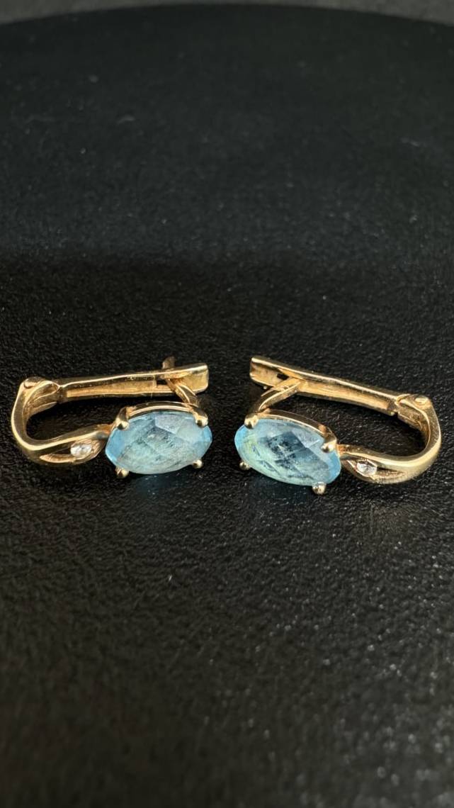 Серьги из красного золота