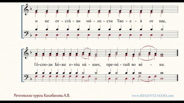 Глас 4, песнь 7, ирмос: "Не предаждь нас"