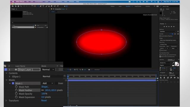 How to feather a shape in After Effects