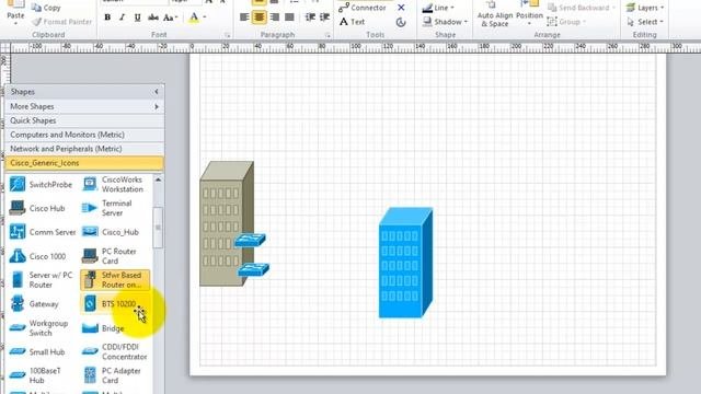 IT Level 4 CoC HNS MicrosoftVisio2010 How to Design Network by using visio 2010