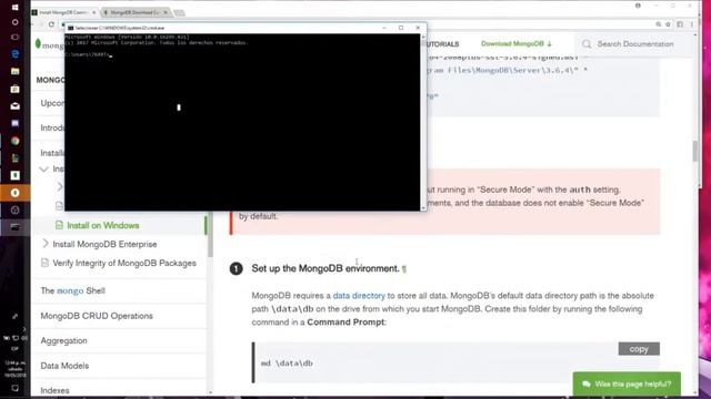 Tutorial - Instalación y ambiente de mongoDB