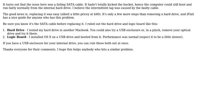 Apple: Yosemite freezing/lagging constantly on 13" MacBook Pro (Mid 2012) (7 Solutions!!)
