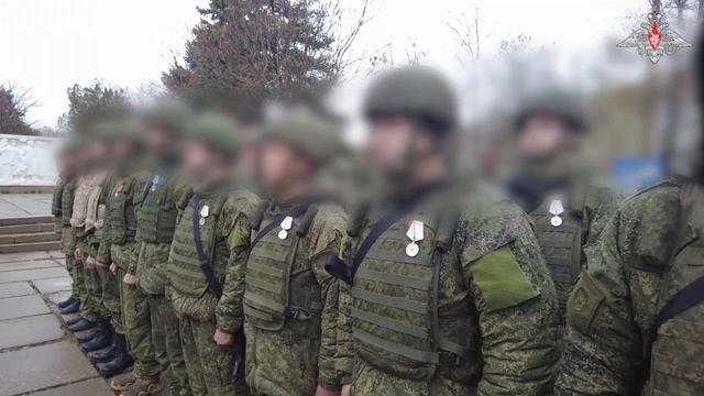 Награждение командующим ВДВ войнов десантников ВС РФ
