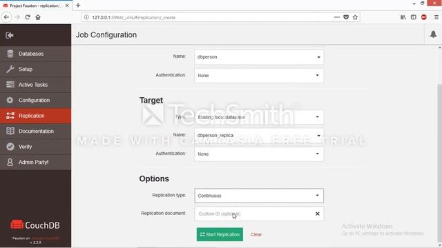Replication with CouchDB