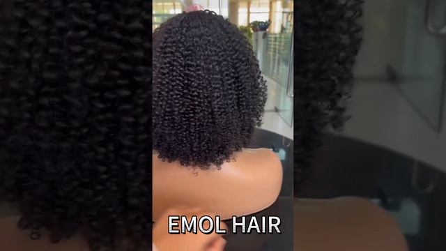 No Leave Out Or Leavw Out!?! Natural Curly Wig With Bangs @emolhair