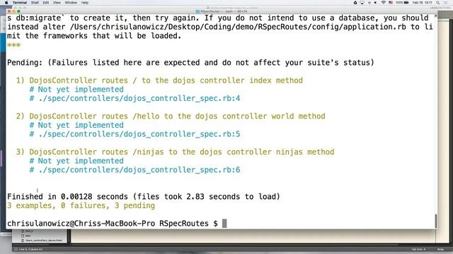Rails RSpec Routes