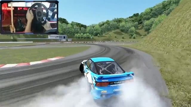 drifting on assetto corsa  pxn v9   WDT nissan 180sx  steering wheel pxn v9