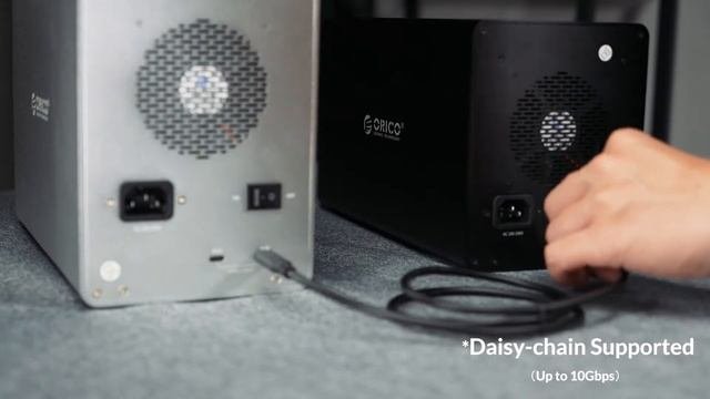 ORICO 5 Bay Hard Drive Enclosure Type C USB3.1 Gen2 10Gbps Support Daisy Chain