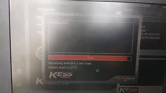 Чтение прошивки Газель-бизнес 2.8  Cummins 2220C  KESSoм  5.01717