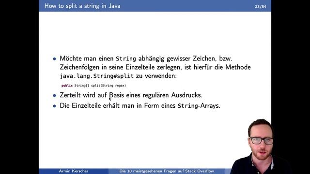 Java - Die 10 meistgesehenen Fragen auf Stack Overflow (5/10)