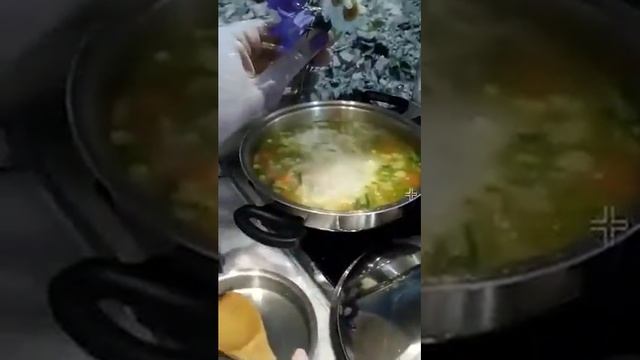 Сливочный паста-суп в ВОК