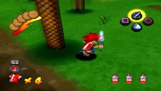 Ape Escape (PS1) walkthrough - Fossil Fields