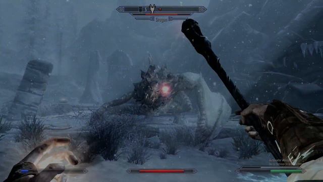The Elder Scrolls Skyrim - Wabbajack vs Dragon