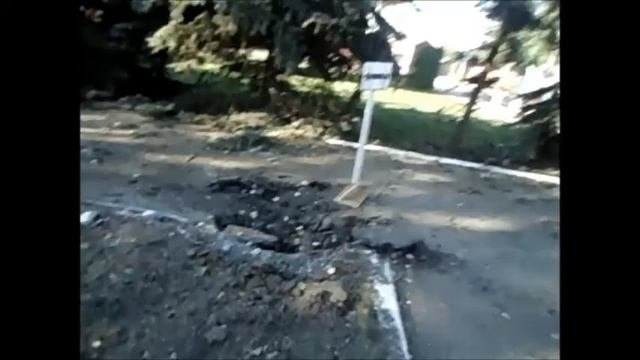 Горловка после обстрела, 27.07.2014