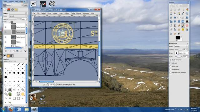 Gimp- Rotating Objects
