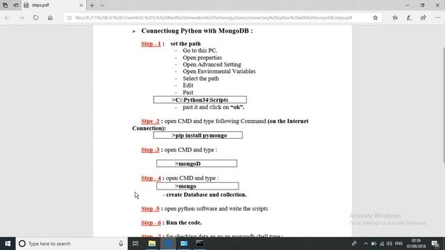Python with MongoDB