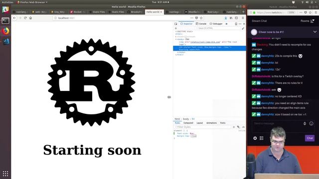 Creating a starting soon overlay with Rust