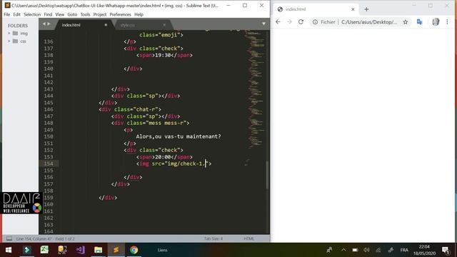 Whatsapp System Design Chat Messaging | HTML & CSS