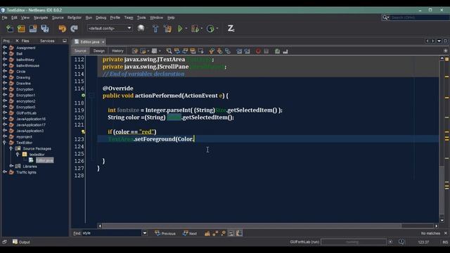 Java GUI - Simple Text Editor