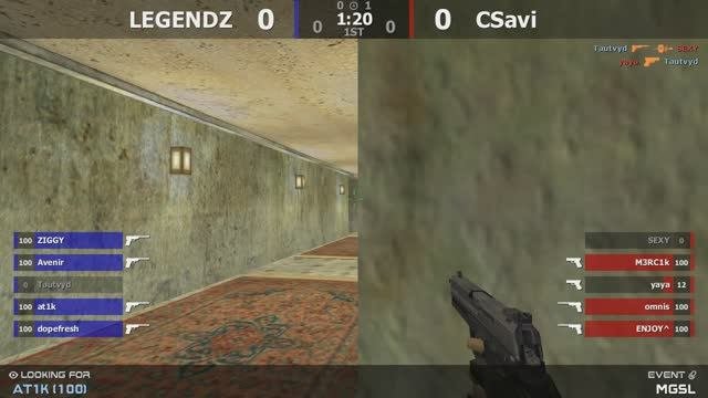 Стыковые матчи на лиге по CS 1.6 от проекта MGS CSavi -vs- LEGENDZ  by kn1fe 2map