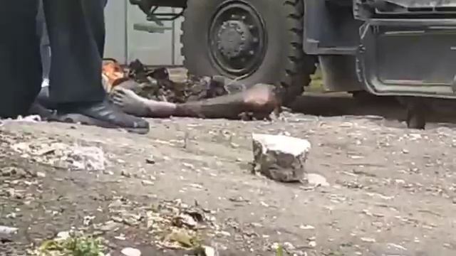 Фрагмент трупа на Ицхака Рабина
