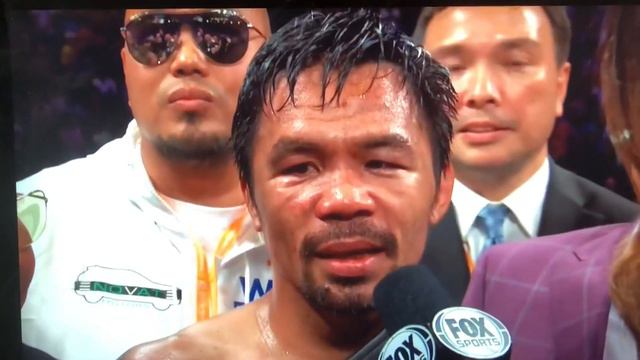 Manny Pacquiao- Keith Thurman post fight interview(20-07-2019)