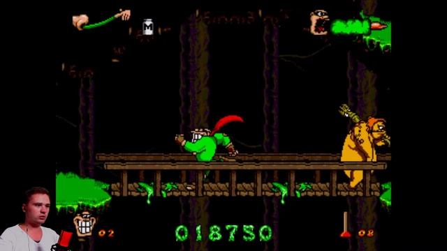 Прохождение Boogerman A Pick and Flick Adventure SEGA #1 РЫГАЮЩИЙ И ПУКАЮЩИЙ ГЕРОЙ!