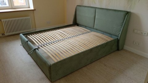 Милано - двуспальная кровать в интерьере.