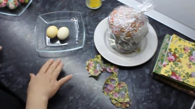 Мастер класс по оформлению яиц декупаж
