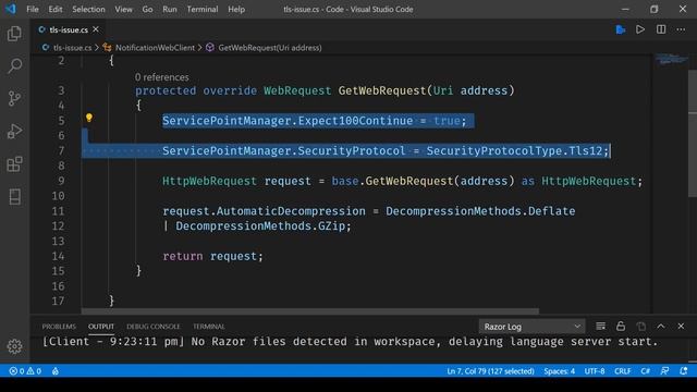 ASP.Net MVC - Create SSL/TLS secure channel