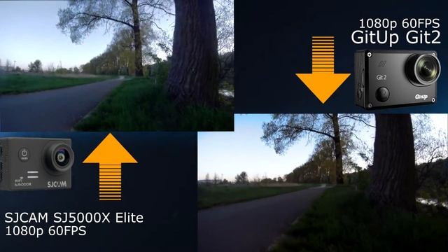 SJCAM SJ5000X Elite VS GitUp Git2
