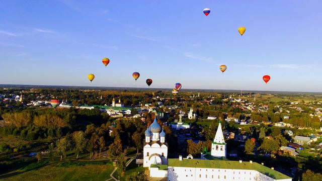 Воздушные шары в Суздале. Фестиваль воздушных шаров