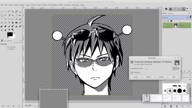 Image to Vector using GIMP & Inkscape