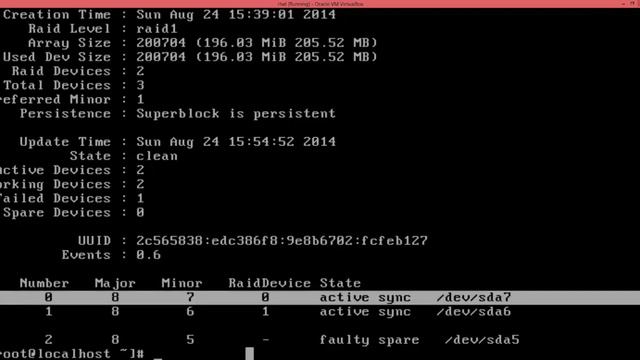 Software RAID1 Configuration and Data Recovery Testing