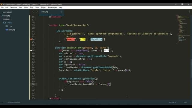 Aula 7 - Front-End do Index Javascript