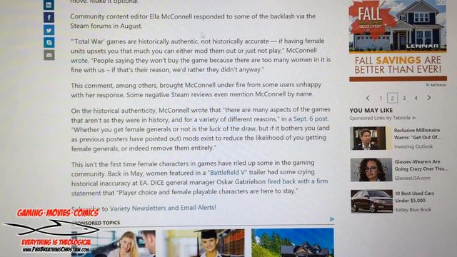 "Total War Rome II" Adds Women Generals; Tells Frustrated Customers To "Just Not Play The Game"