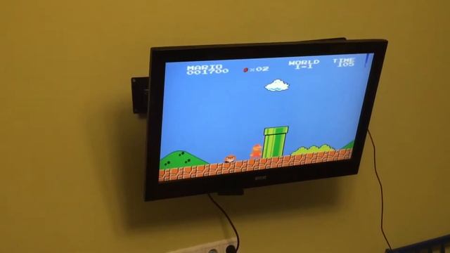 Делаем умный телевизор из Acer netbook. Запуск эмулятора Nes и Mario ))) на джойстике за 187р Dialo