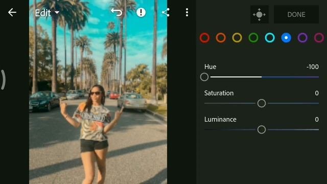 Edit Foto Efek TEAL  ORANGE di android dengan Adobe Lightroom dan Vsco
