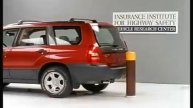 Crash Test 2003 Subaru Forester ( 5 M.P.H) Rear into Pole IIHS