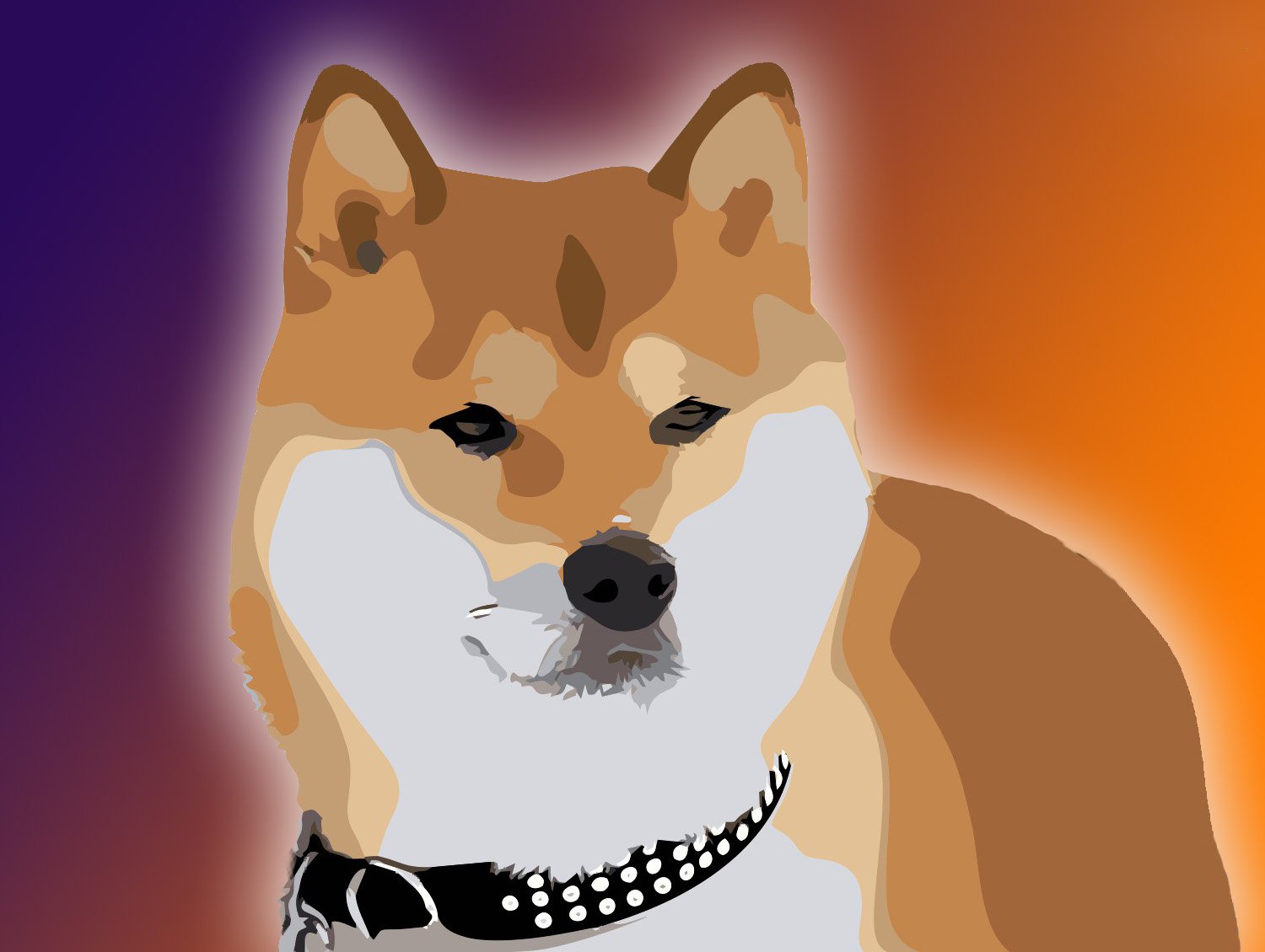 SHIBA INU #111. (ANTON VIBE ART). Original. Image collections in NFT.