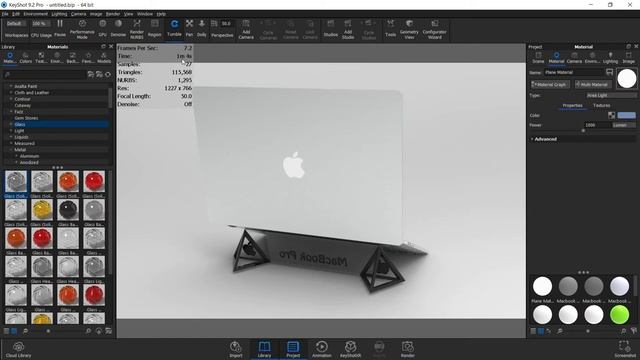 Best CAD Tutorial | Keyshot Render of a Macbook Pro 13 Laptop Stand | Keyshot Tutorials