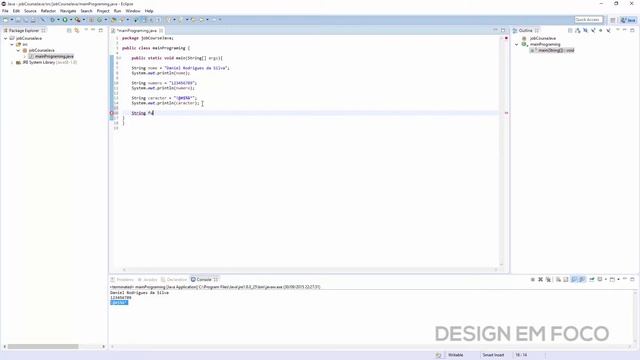 Curso Básico de Java - Aula 12 Variável String