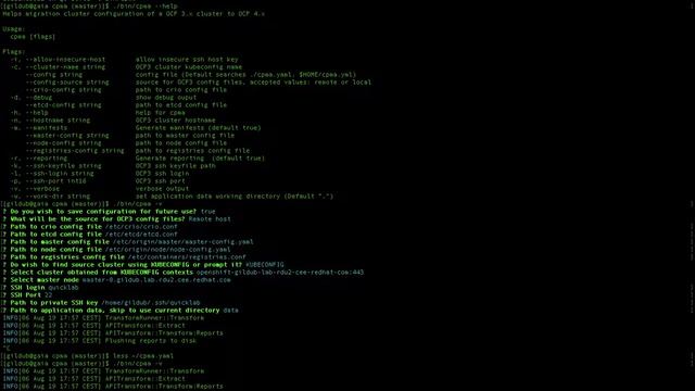 OpenShift Control Plane Migration Assistance (CPMA) End To End Workflow