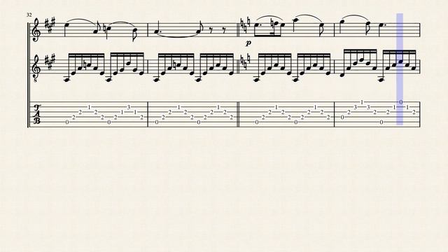 3 Nocturnes - No.1 - Burgmüller, Friedrich (1806 - 1874) - Tablature